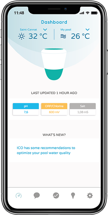 Smarter Pooltester ICO - App liest und analysiert Wasserqualität